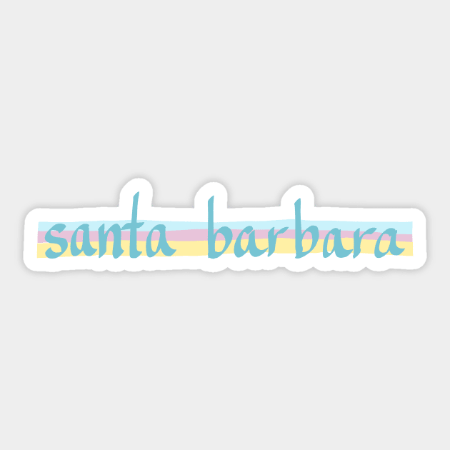 Santa Barbara, CA Sticker by weloveart